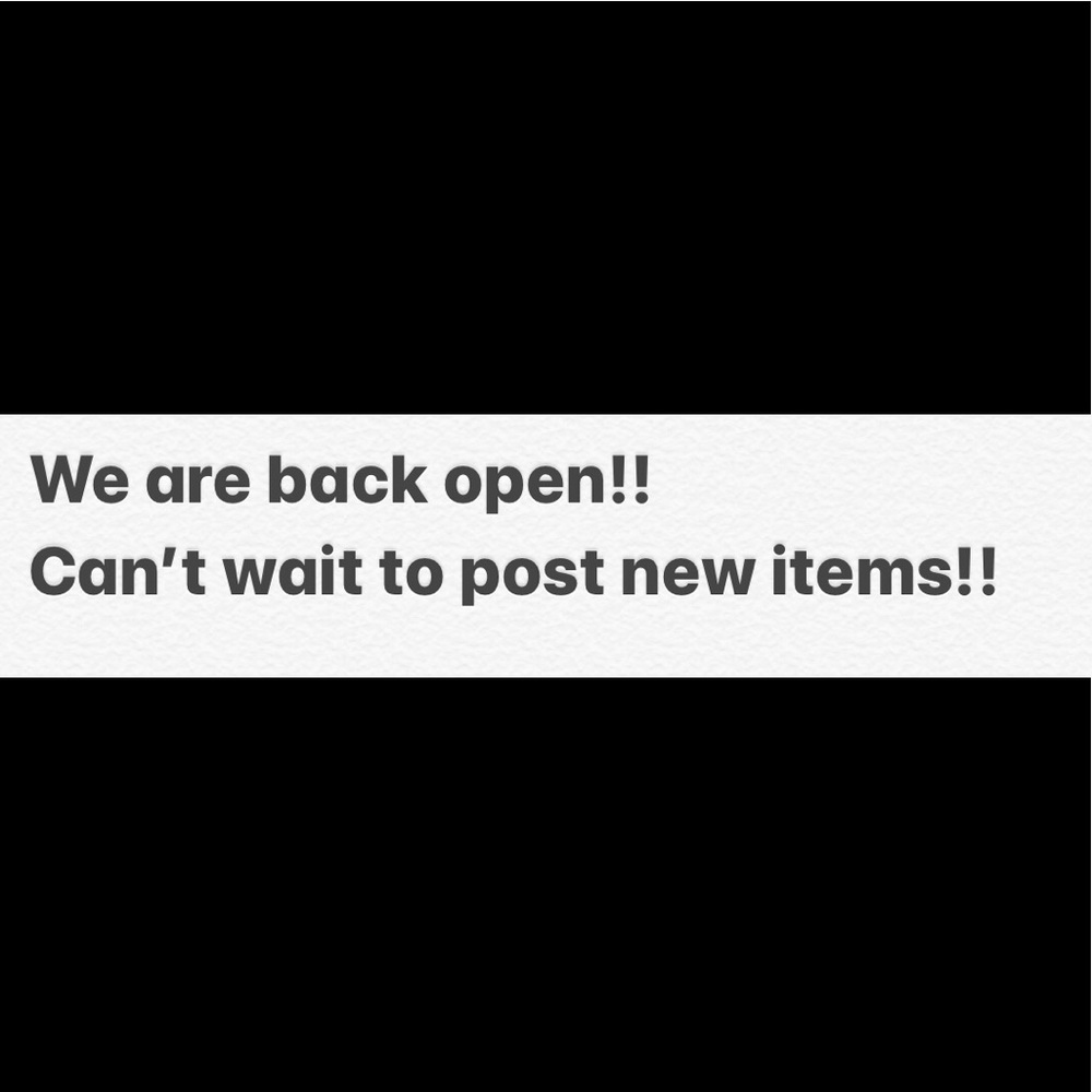 We are back open